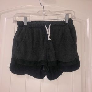Dark grey sweat shorts